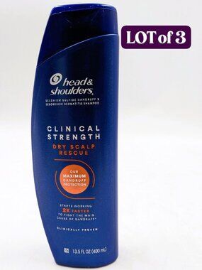 3X Head & Shoulders Clinical Strength Dry Scalp Rescue Maximum Dandruff shampoo